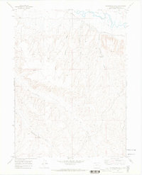 Download a high-resolution, GPS-compatible USGS topo map for Thornburgh Gulch, CO (1972 edition)