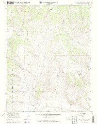 1967 Map of Trickle Mountain, 1979 Print