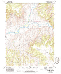 Download a high-resolution, GPS-compatible USGS topo map for Twelvemile Mesa, CO (1986 edition)