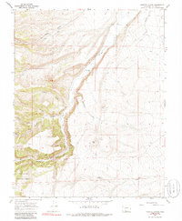 Download a high-resolution, GPS-compatible USGS topo map for Vicente Canyon, CO (1986 edition)