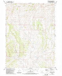 Download a high-resolution, GPS-compatible USGS topo map for Wapiti Peak, CO (1986 edition)