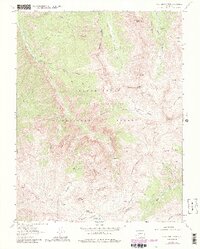 1963 Map of Wetterhorn Peak, 1987 Print