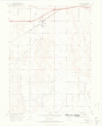 1950 Map of Wiggins, CO, 1972 Print