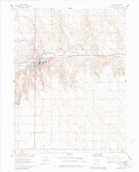 1961 Map of Wray, 1985 Print