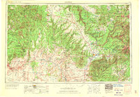 1956 Map of Cortez, 1972 Print