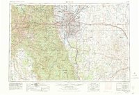 1953 Map of Denver, 1979 Print