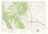 preview thumbnail of historical topo map of Pueblo, CO in 1954