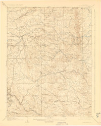 1906 Map of Gilpin County, CO, 1927 Print