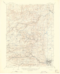 1904 Map of Boulder, 1947 Print