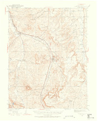 1940 Map of Castle Rock, CO, 1958 Print