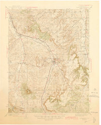 preview thumbnail of historical topo map of Castle Rock, CO in 1945