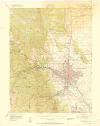 Download a high-resolution, GPS-compatible USGS topo map for Colorado Springs, CO (1951 edition)