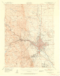 Download a high-resolution, GPS-compatible USGS topo map for Colorado Springs, CO (1951 edition)