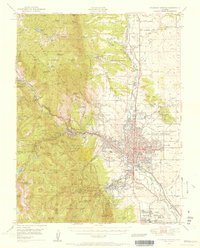 1948 Map of Colorado Springs, 1957 Print