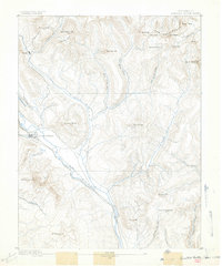 preview thumbnail of historical topo map of Crested Butte, CO in 1889