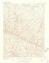 1916 Map of Daton Peak, 1958 Print