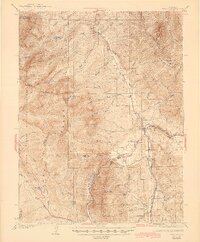 1934 Map of Dillon, 1944 Print