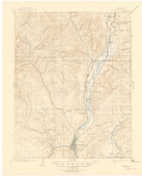 1908 Map of Durango, CO, 1946 Print