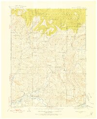 1923 Map of Elkhead Creek, 1955 Print
