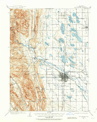 1906 Map of Fort Collins, CO, 1963 Print