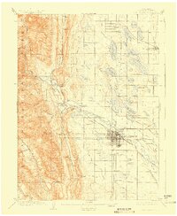 1908 Map of Fort Collins, CO, 1923 Print