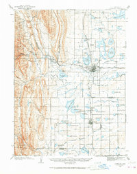 1906 Map of Loveland, CO, 1968 Print
