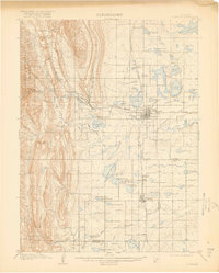 1908 Map of Loveland, CO, 1918 Print
