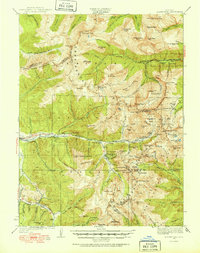 preview thumbnail of historical topo map of Montezuma, CO in 1924