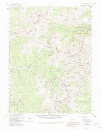 Download a high-resolution, GPS-compatible USGS topo map for Montezuma, CO (1985 edition)