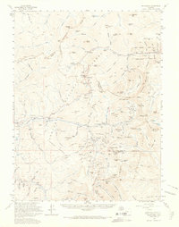 preview thumbnail of historical topo map of Montezuma, CO in 1958