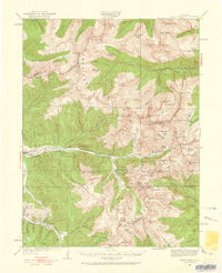 1933 Map of Montezuma, CO, 1960 Print
