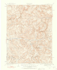 1933 Map of Montezuma, CO, 1956 Print