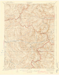 1926 Map of Montezuma, CO, 1942 Print