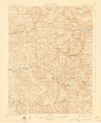 preview thumbnail of historical topo map of Montezuma, CO in 1926