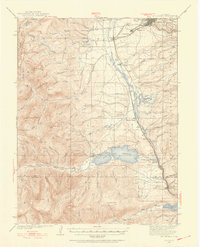 1935 Map of Leadville, CO, 1955 Print