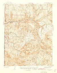 preview thumbnail of historical topo map of Gunnison County, CO in 1945