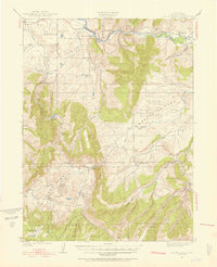 Download a high-resolution, GPS-compatible USGS topo map for Mount Harris, CO (1956 edition)