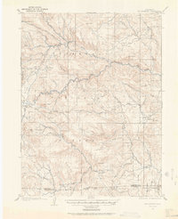 1905 Map of Mount Olympus, 1962 Print