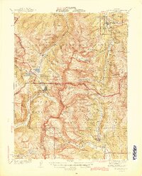 preview thumbnail of historical topo map of Summit County, CO in 1945