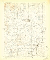 1904 Map of Niwot, 1923 Print