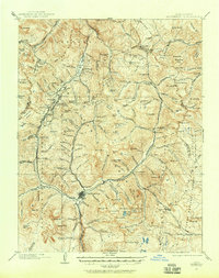 1901 Map of Hinsdale County, CO, 1957 Print