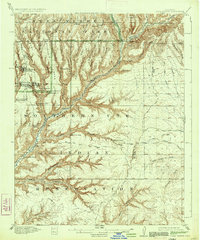 Download a high-resolution, GPS-compatible USGS topo map for Soda Canyon, CO (1934 edition)