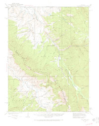 Download a high-resolution, GPS-compatible USGS topo map for Ute Peak, CO (1971 edition)