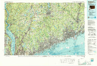 preview thumbnail of historical topo map of Bridgeport, CT in 1986