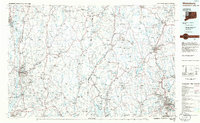 preview thumbnail of historical topo map of Waterbury, CT in 1985
