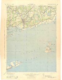 Download a high-resolution, GPS-compatible USGS topo map for Block Island, CT (1943 edition)