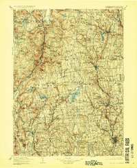 1904 Map of Litchfield, 1923 Print