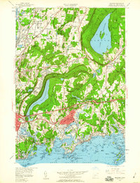 preview thumbnail of historical topo map of Connecticut, United States in 1954