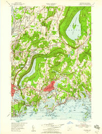preview thumbnail of historical topo map of Connecticut, United States in 1954