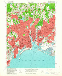 Download a high-resolution, GPS-compatible USGS topo map for Bridgeport, CT (1963 edition)